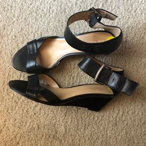 NINE WEST - Black Wedge Sandal Size 9M